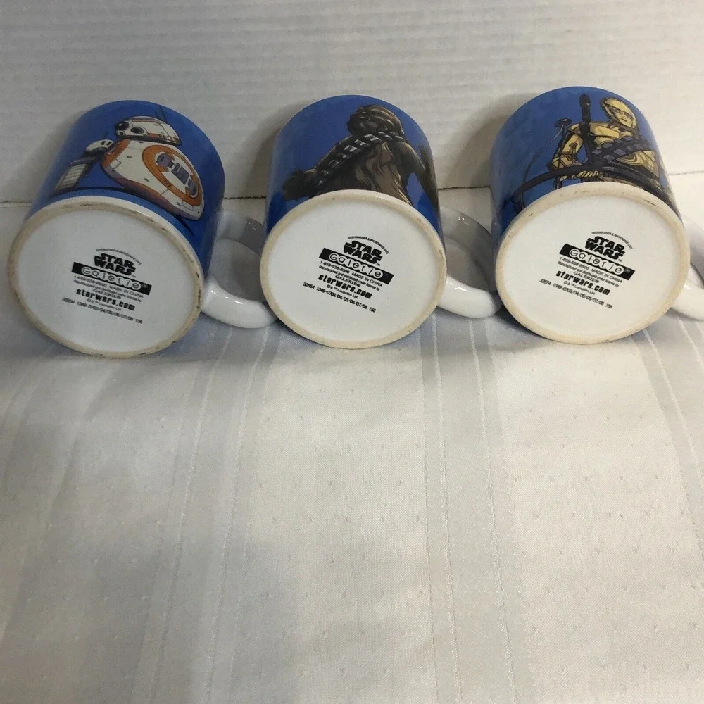 Star Wars Galerie Mugs Set of 6 C-3PO BB8 Chewbacca Kylo Ren Sith & Snow Trooper